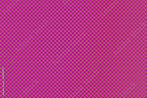 Intertwined grid - red-violet and sandy brown squares pattern.