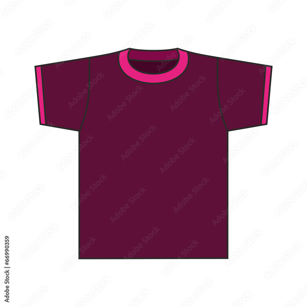 Men's T-shirt vector template. Men's T-shirt vector template.