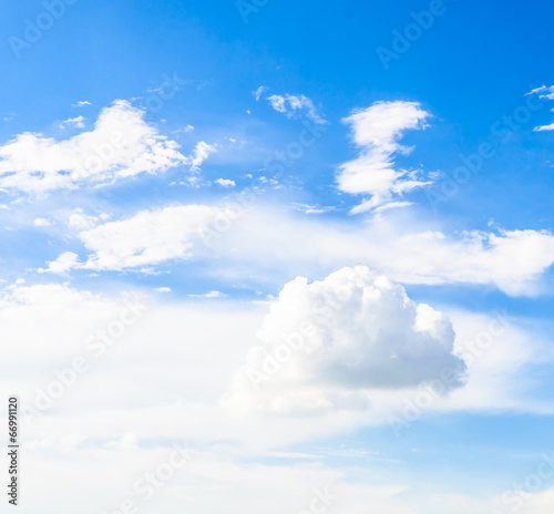 Cloud on blue sky