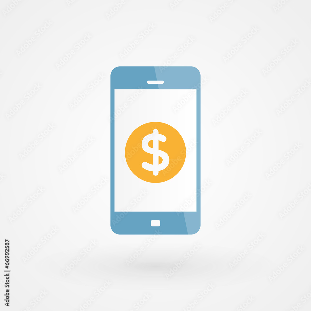 Smartphone and Dollar Smartphone and Dollar