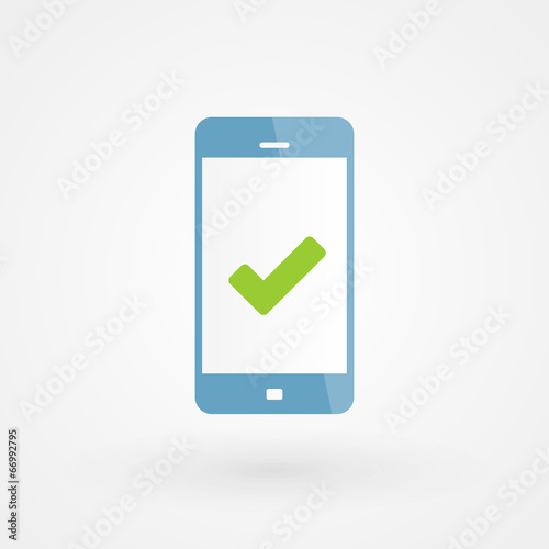 Smartphone and right icon