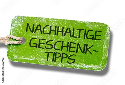 Nachhaltige Geschenktipps Label photo