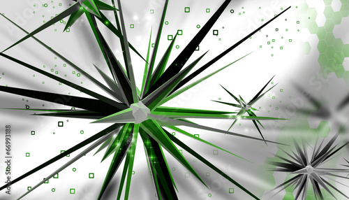 Картината върху платно Virus in a abstract design