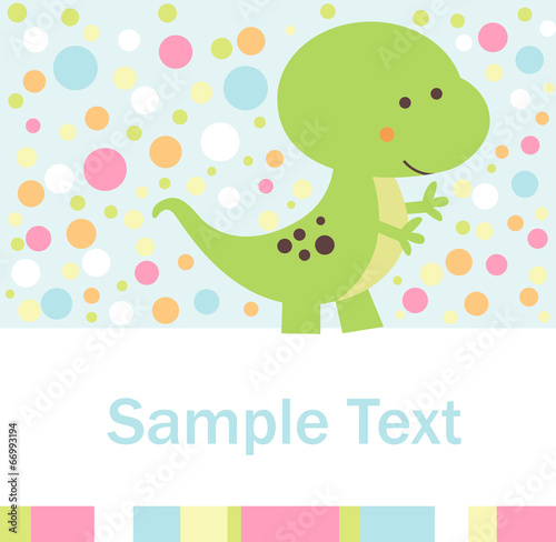 A cute little dinosaur