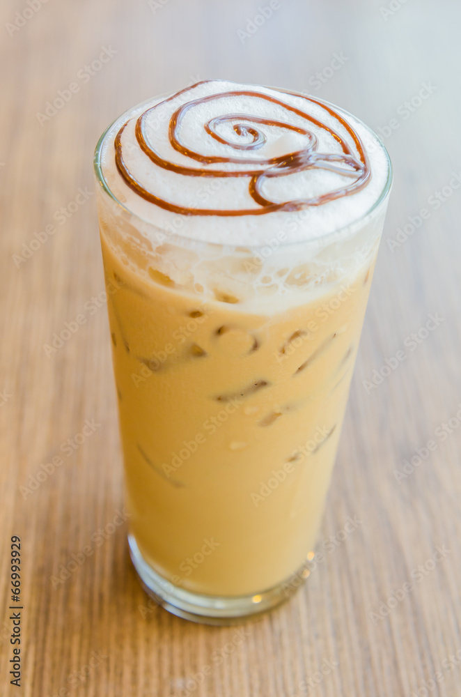 Iced mocha coffee