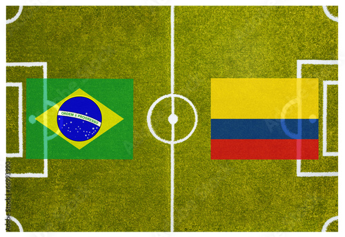 WM 2014 Viertelfinale Brasilien gegen Kolumbien