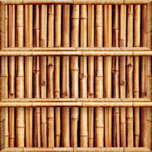 Blank bamboo bookshelf