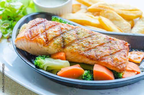 Salmon grilled