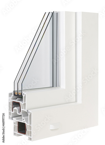 Pvc profile windows with triple glazing