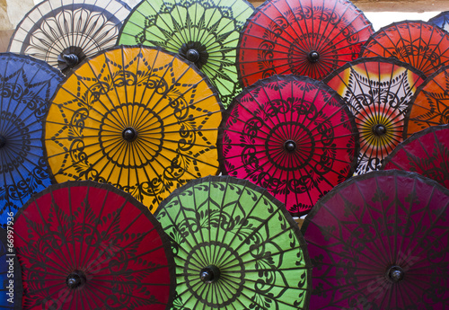 Typical Myanmar Umbrellas