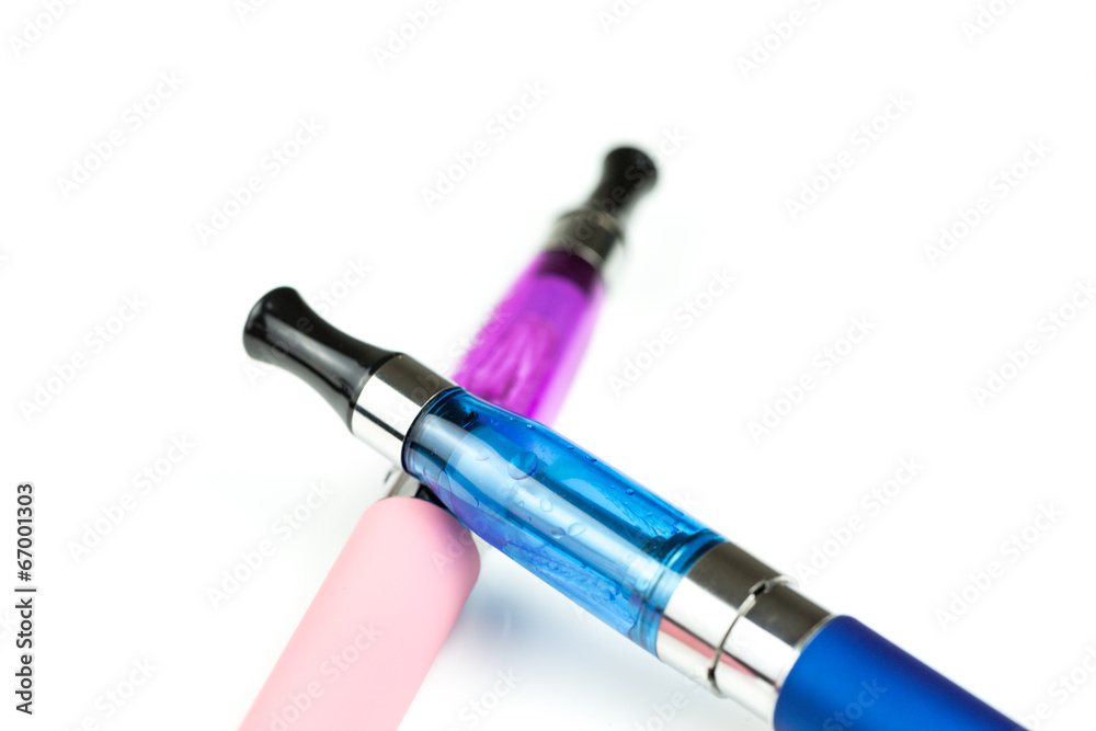 big electronic cigarettes isolated on white big electronic cigarettes isolated on white