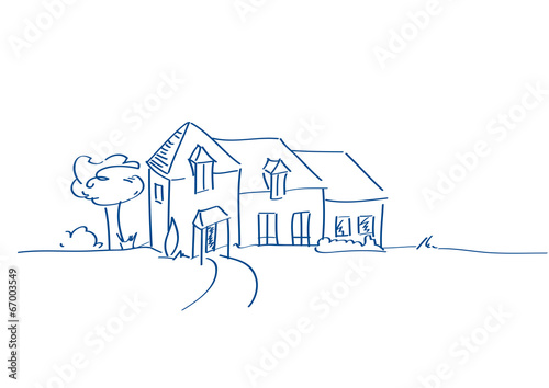 MAISON AU TRAIT