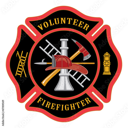 Volunteer Firefighter Maltese Cross