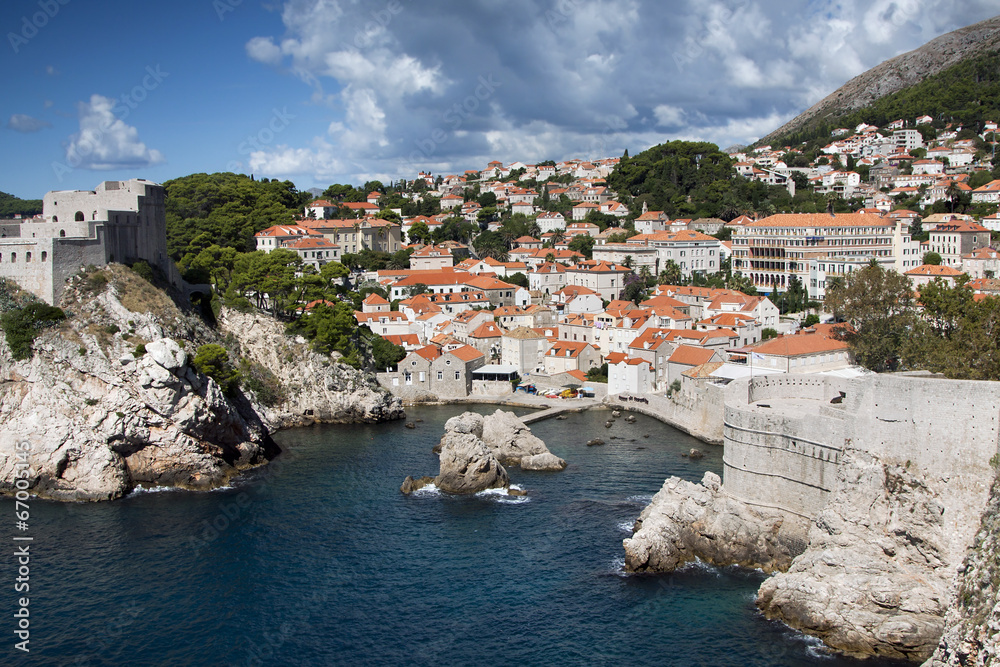 Beautiful old town in Dubrovnik, Croatia