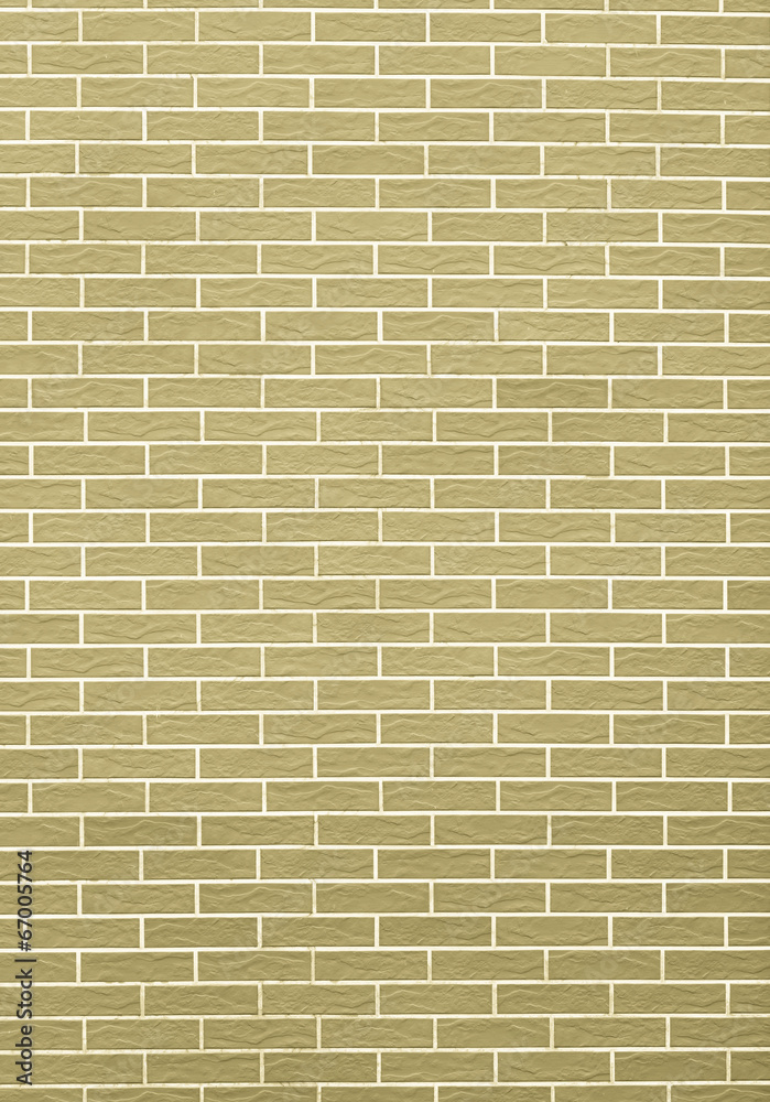 Closeup of yellow green brick wall as background or texture Closeup of yellow green brick wall as background or texture