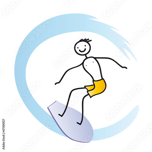 Surfer - Wellenreiter, die perfekte Welle. Der Schwung in deinem Leben.