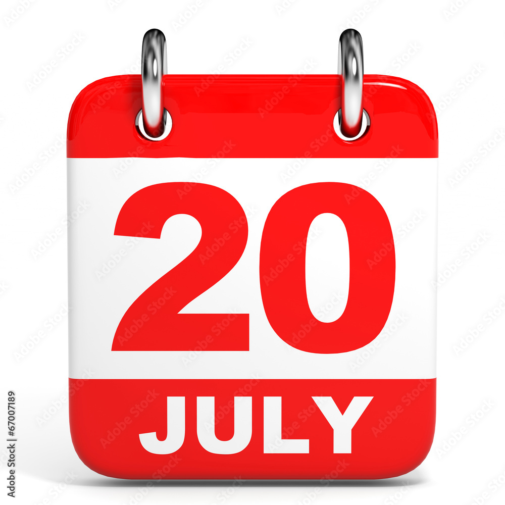 Calendar. 20 July.