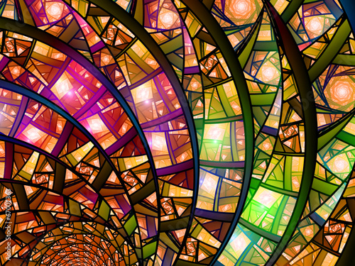 Colorful stained-glass