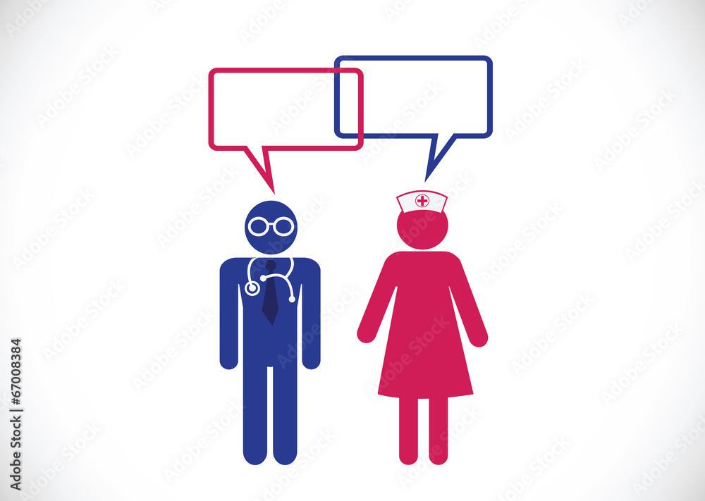 Nurses and doctor icons Nurses and doctor icons