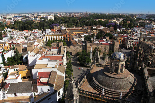 view of Seville from Giralda, Spain