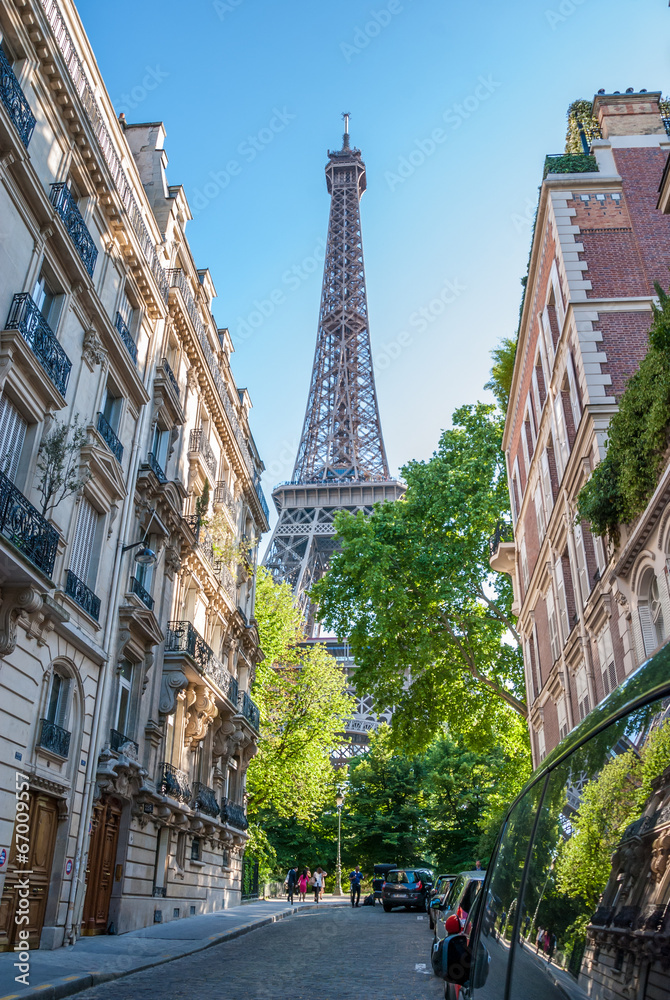 Tour Eiffel dans la ville