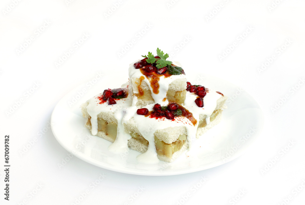 Delicious bread dahi vada Delicious bread dahi vada