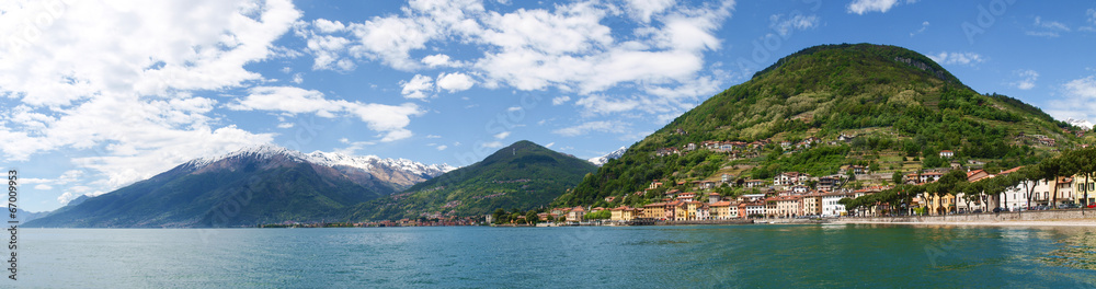 Lake of Como from the waterfront of Domaso