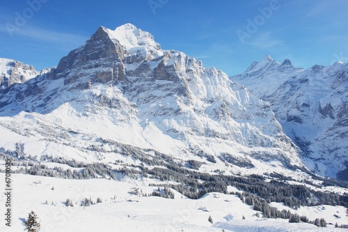 Grindelwald, winter scenery, Swiss Alps