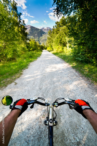 Biking in Alps