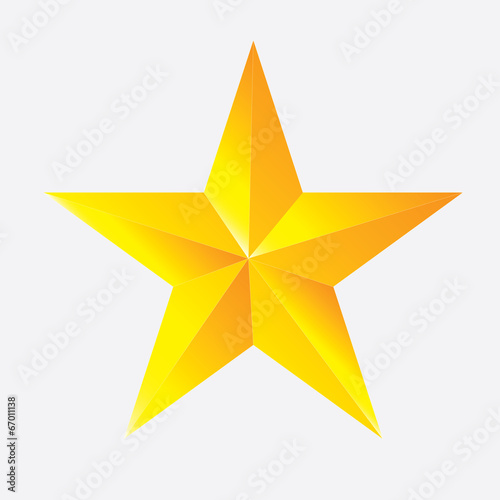 Gold 3D Star