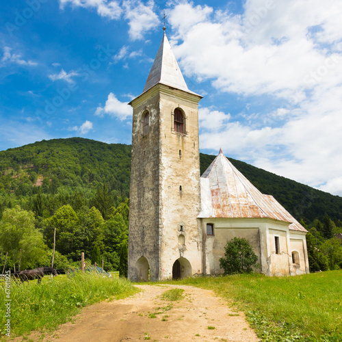 Church in Srednja vas near Semic, Slovenia. photo