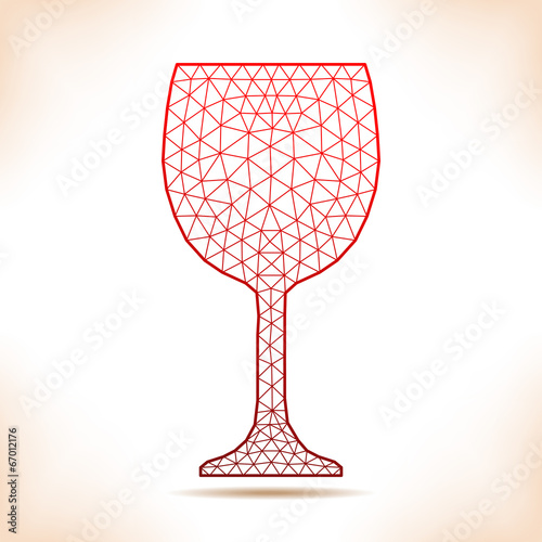 Geometric wineglass.