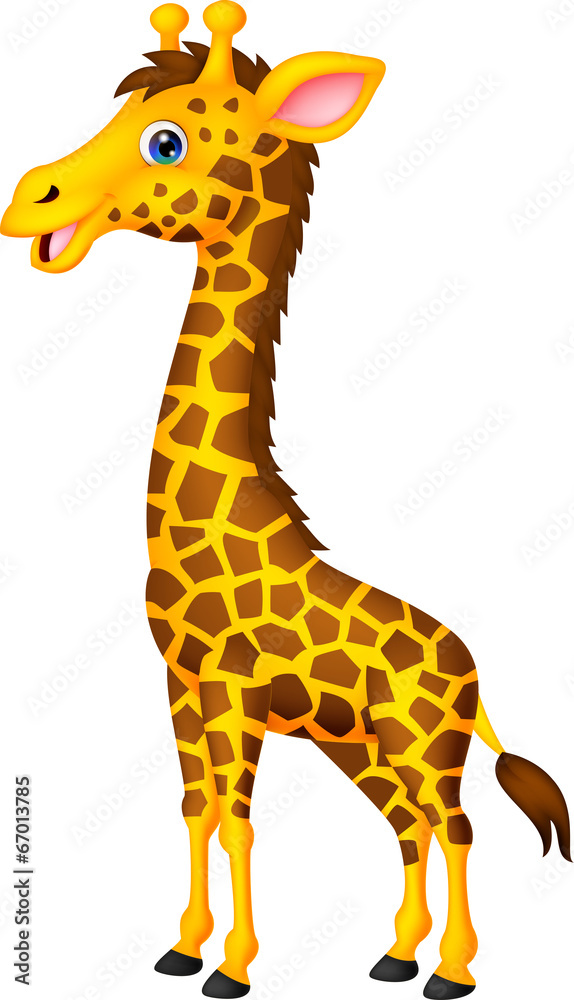 Obraz premium Cute giraffe cartoon