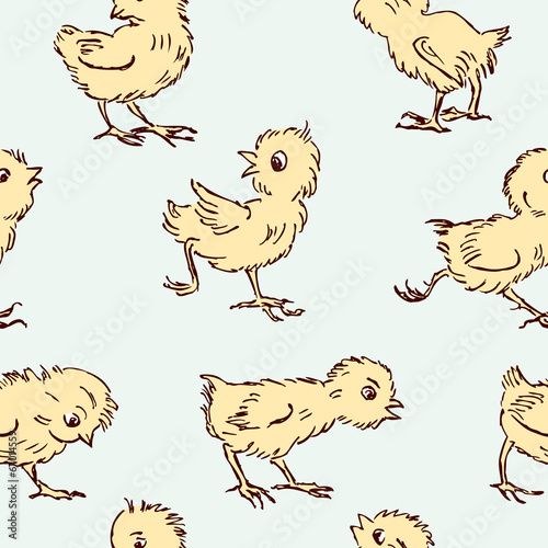 pattern of  chickens
