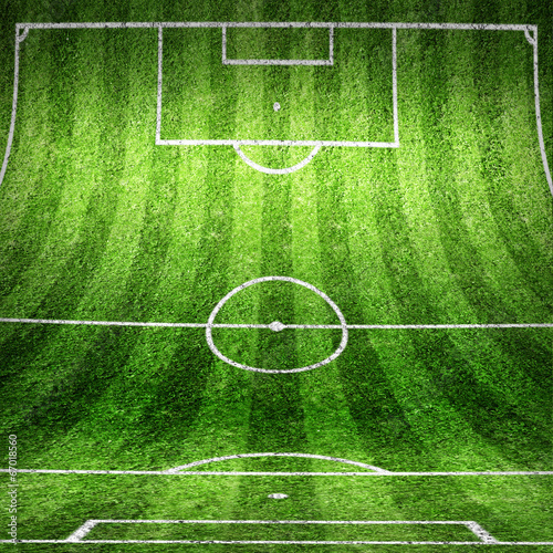 Wand und Boden als Fussballfeld