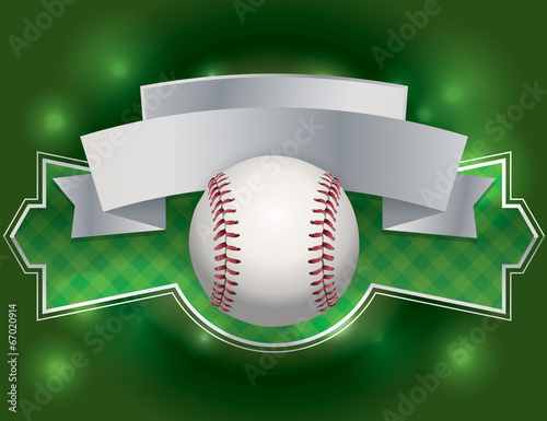 Baseball Emblem Illustration