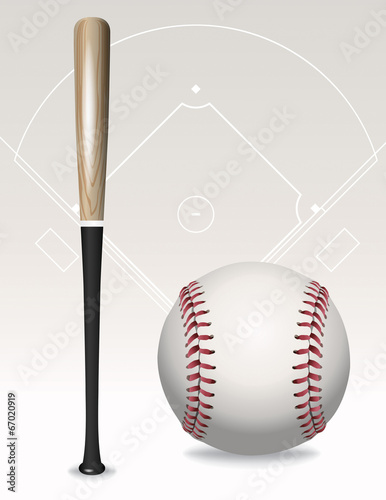 Baseball Bat, Ball, Field Elements
