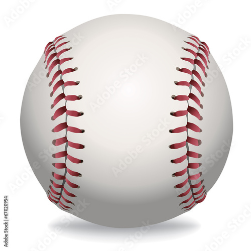 Isolated Baseball Illustration