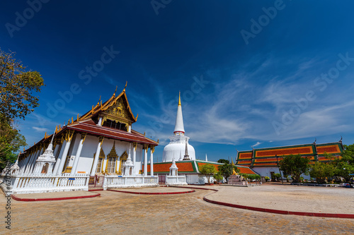Bild auf Leinwand Ancient Pagoda in Wat Mahathat temple, Nakhon Si Thammarat