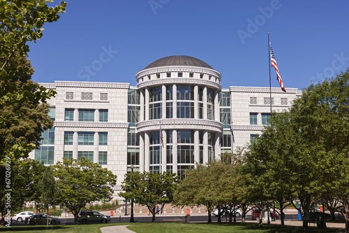 Obraz na płótnie Scott M. Matheson Courthouse in Downtown Salt Lake City, Utah w salonie