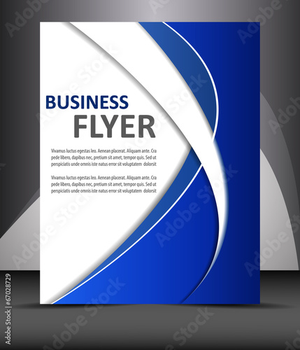 Professional business flyer template or corporate banner