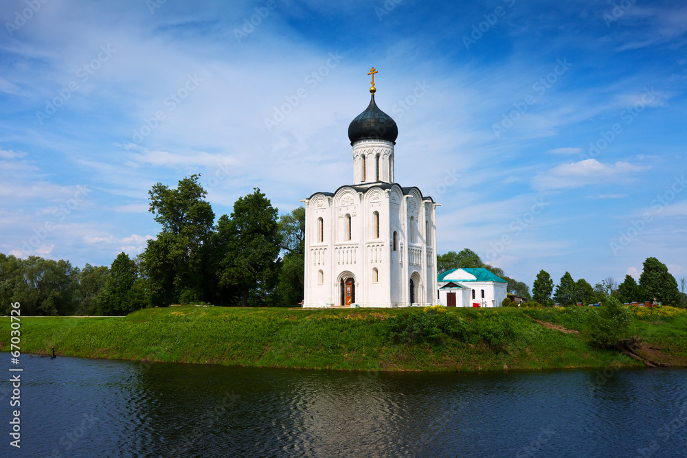 Church of the Intercession on the River Nerl in summer