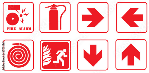 Fire alarm signs