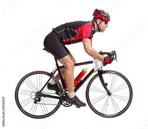 Fototapeta Naklejka Na Ścianę i Meble -  bicyclist riding a bicycle