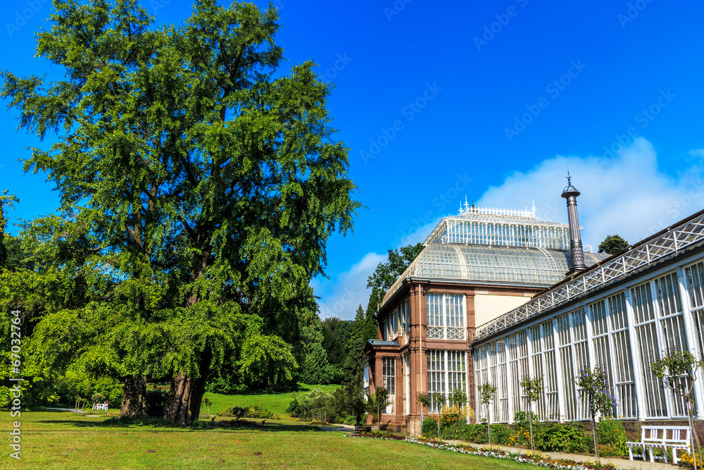 Gewächshaus (Orangerie) im Schlosspark  Kassel