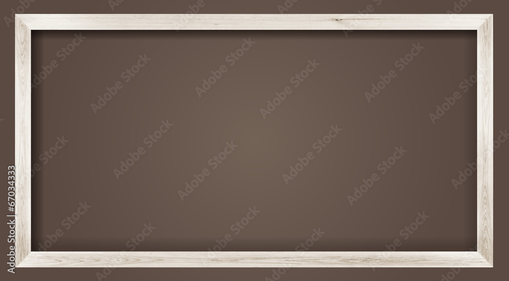 horizontal size natural white wooden photo frame