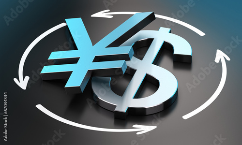 Εκτύπωση καμβά USD JPY Exchange Rate