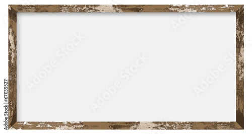 horizontal size rustic wooden photo frame