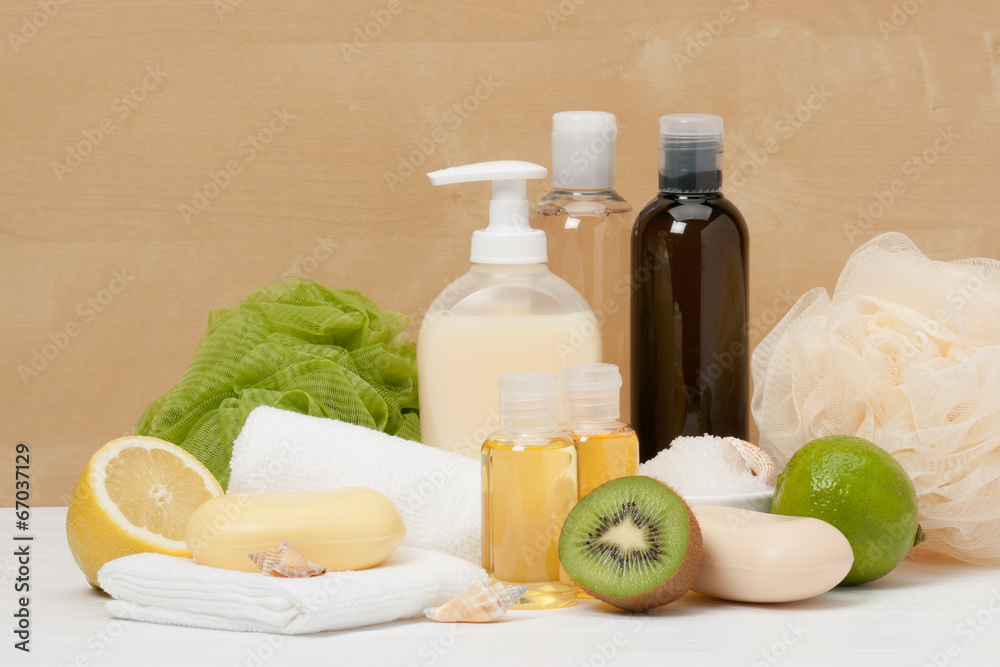 Shampoo, Liquid Soap, Aromatic Bath Salt And Other Toiletry