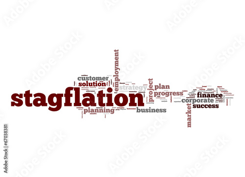 Stagflation word cloud